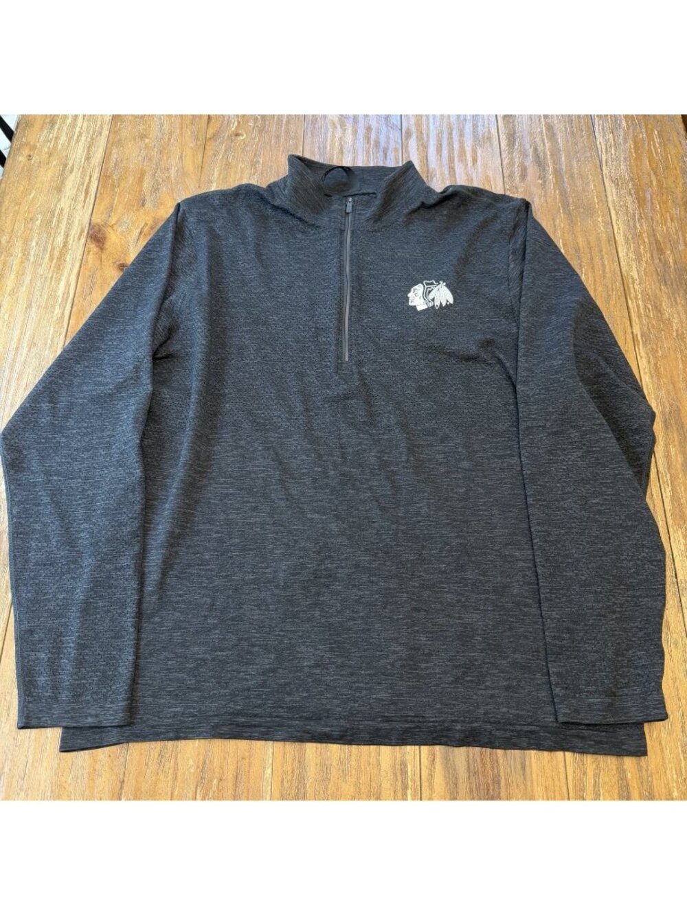 Lululemon Chicago Blackhawks 1/4 Zip Pullover XXL Black Athletic Training Top